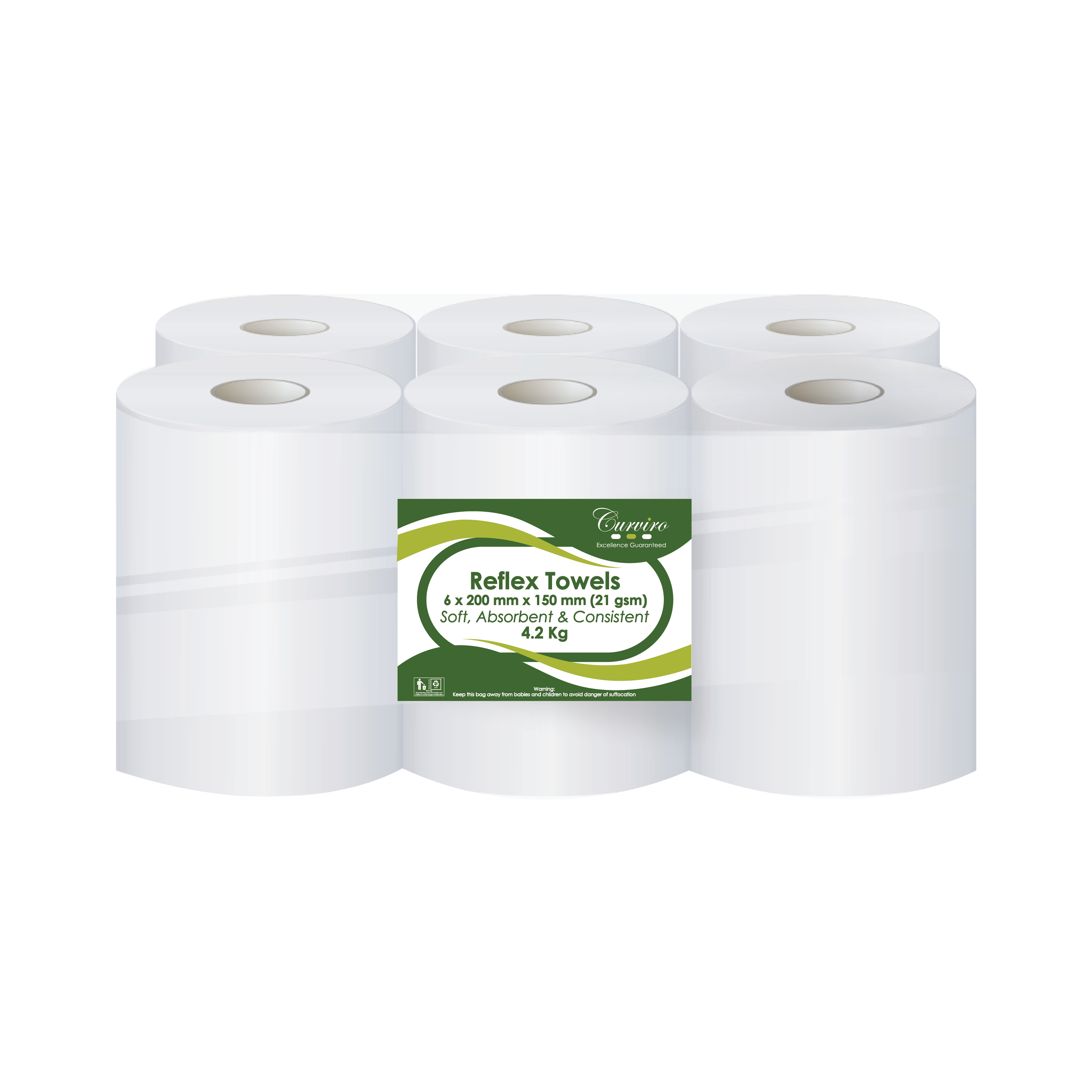 Reflex Towels, Hand Towels, Curviro Trading