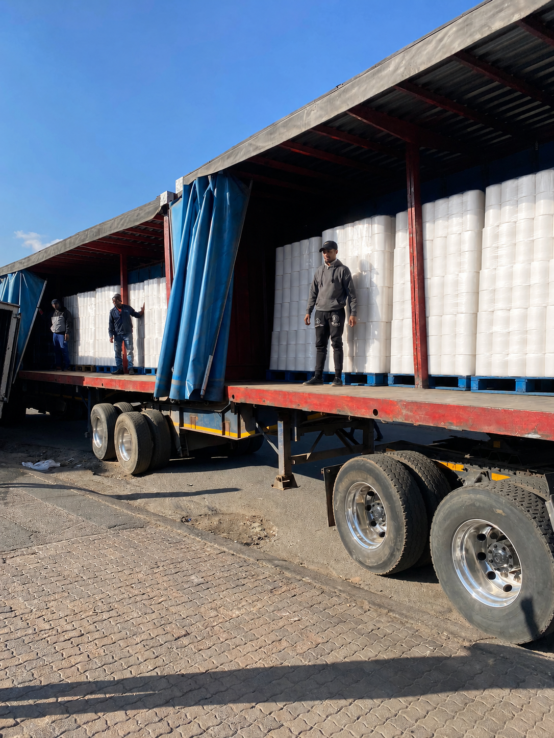 ChatGPT Image May 7, 2026, 12_38_05 PM Toilet Paper being Loaded on Truck - Curviro Trading (Pty) Ltd